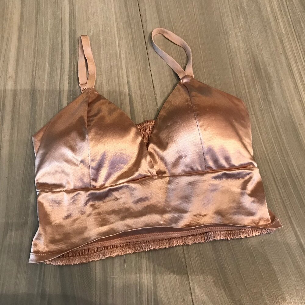 Shein Ladies Pastel Pink Colored Bra/Bodice Size Small
